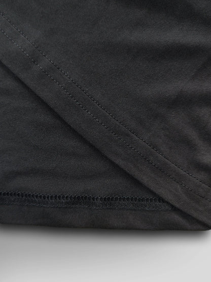 Love electrocardiogram Plus size women's round neck short sleeve T-shirt with elastic half sleeves and trendy prints