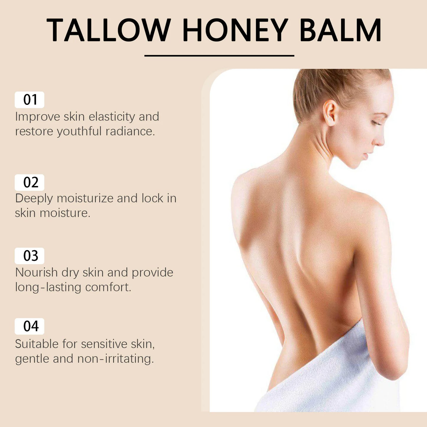 Tallow Honey Facial Balm Reduce Redness Repair Soothing Nourishing Moisturizer Improve Dryness Rough Oil Control Beauty Products