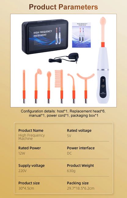 High frequency facial cleansing and blemish control device professional beauty equipment for home use the effect is very good