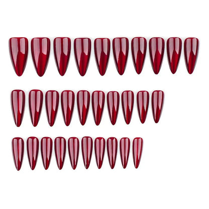 24pcs Manicure Long Almond False Nails Stiletto Ballerina Fake Nials Detachable Halloween Bat French Nail Tips DIY