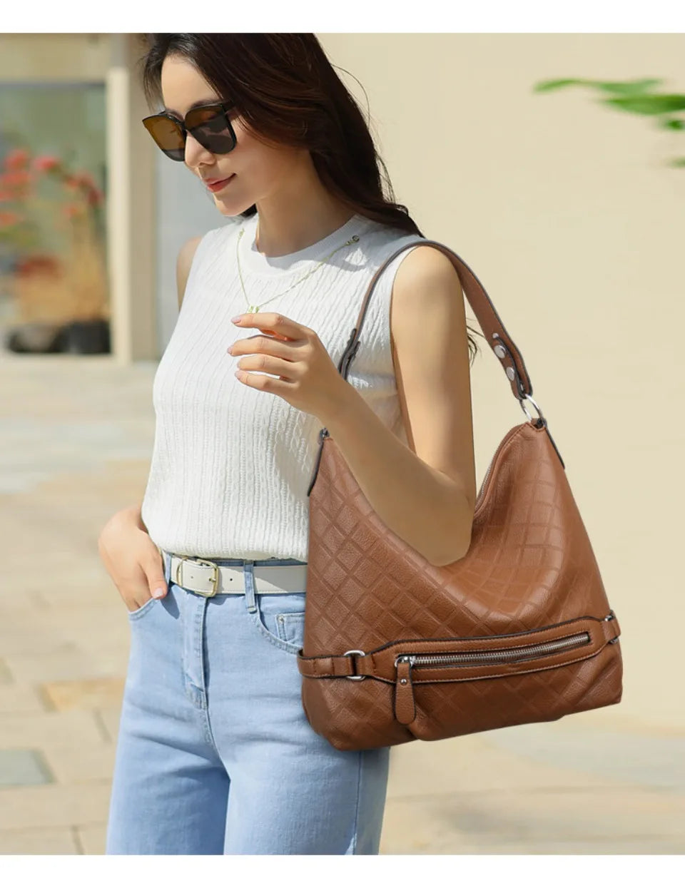 Genuine Brand High Quality Leather Casual Tote Luxury Handbags Women Bags Designer Shoulder Underarm Bags for Women Bucket Sac