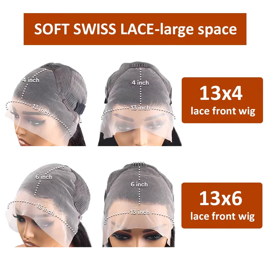 Chocolate Brown Curly Wigs Human Hair 13X4 13X6 Hd Lace Frontal Wig Colored Water Deep Wave Lace Front Wig For Women 30 36 Inch Badiee Stylez