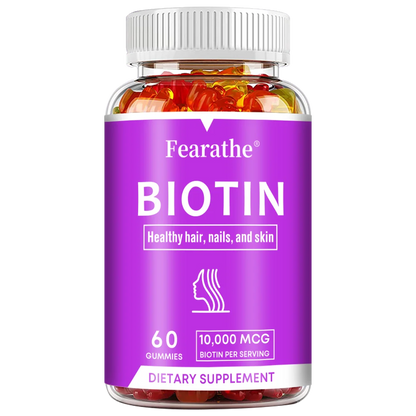 Biotin Gel 10000mcg [Highest Potency] Healthy Hair, Skin & Nails Vitamins for Women, Men & Children 60count United States