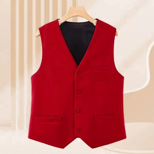 New In Office Lady's Plus Size Waistcoat Matching Casual Chic Elegant Lady's Vest V-Neck Sleeveless Tank Top Loose Coat Jacket