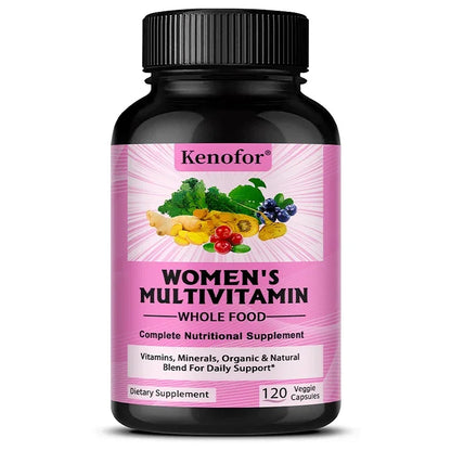 Womens Multivitamin - Energy & Immune Health Support with Vitamins A, B12, C, D, Zinc & Biotin, Multivitamin for Women 120count-1 bottle
