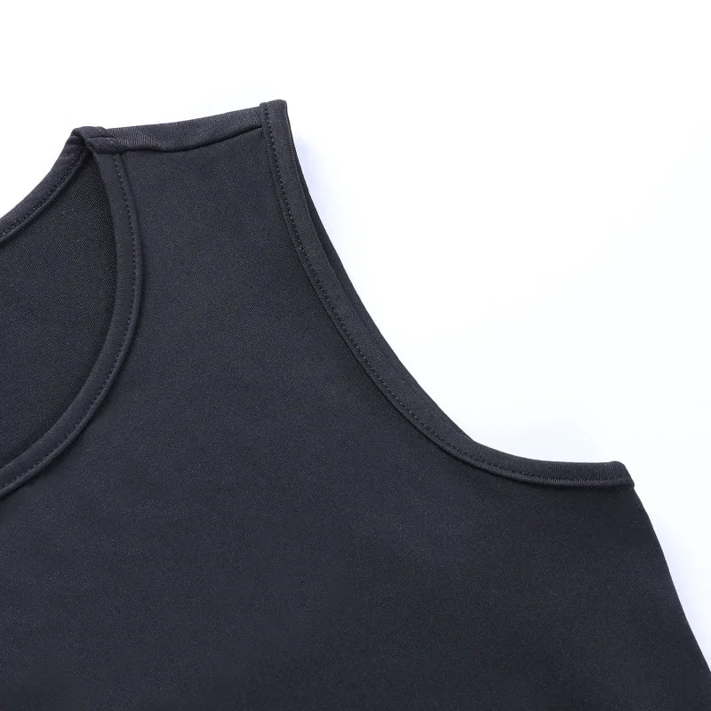 Tied Backless Slim Solid Sleeveless Crop Top 2021 Summer Sexy Skinny Simple Trim Outfits Mock Neck Basic Tank Top