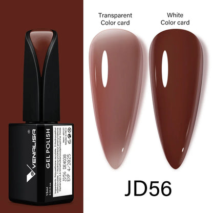 Venalisa 15ml Nail Prep Dehydrator Fast Dry Acid-Free Primer Bond Natural for Builder Jelly Gel Nail Gel Polish Color GelVarnish JD56 jelly color