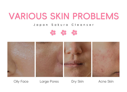 LAIKOU Sakura Cleanser Gentle Deep Cleaning Oil Control Moisturizing Shrink Pores Face Skin Care 50g Skin Cleanser All Skin Type