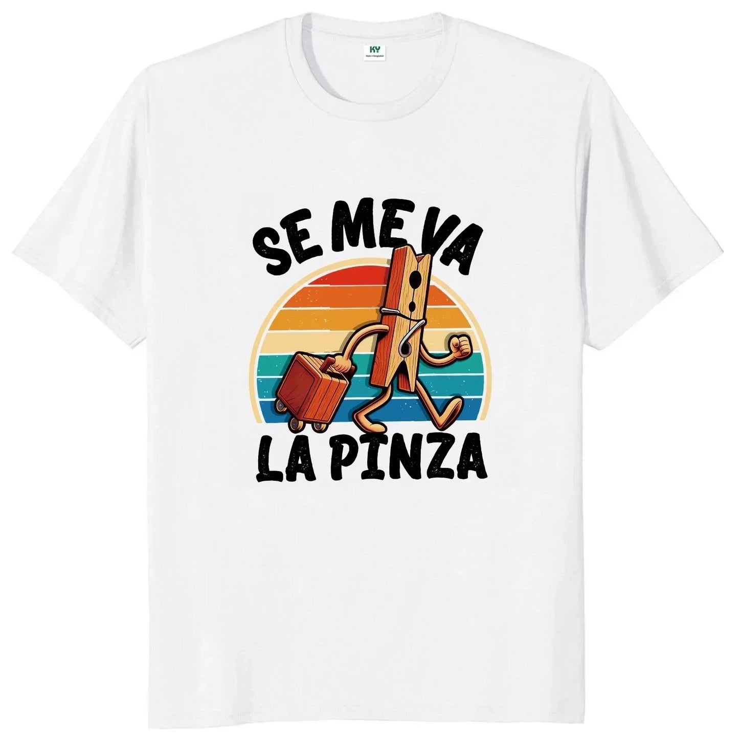 Se Me Va La Pinza T-shirt Fun Spanish Jokes Y2k Retro T-shirt Women's Soft Unisex Casual Top cute graphic t shirts