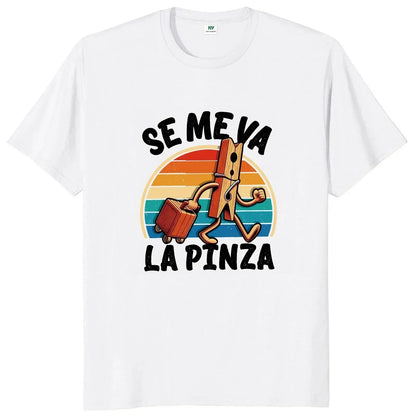 Se Me Va La Pinza T-shirt Fun Spanish Jokes Y2k Retro T-shirt Women's Soft Unisex Casual Top cute graphic t shirts