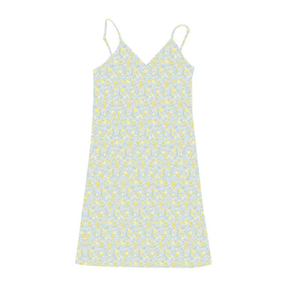 New Sexy Mini Dress Women Summer Vintage Floral Black White Navy Y2K Skinny OL Party Evening V-Neck Camis Dresses Woman Clothes Lan Zi