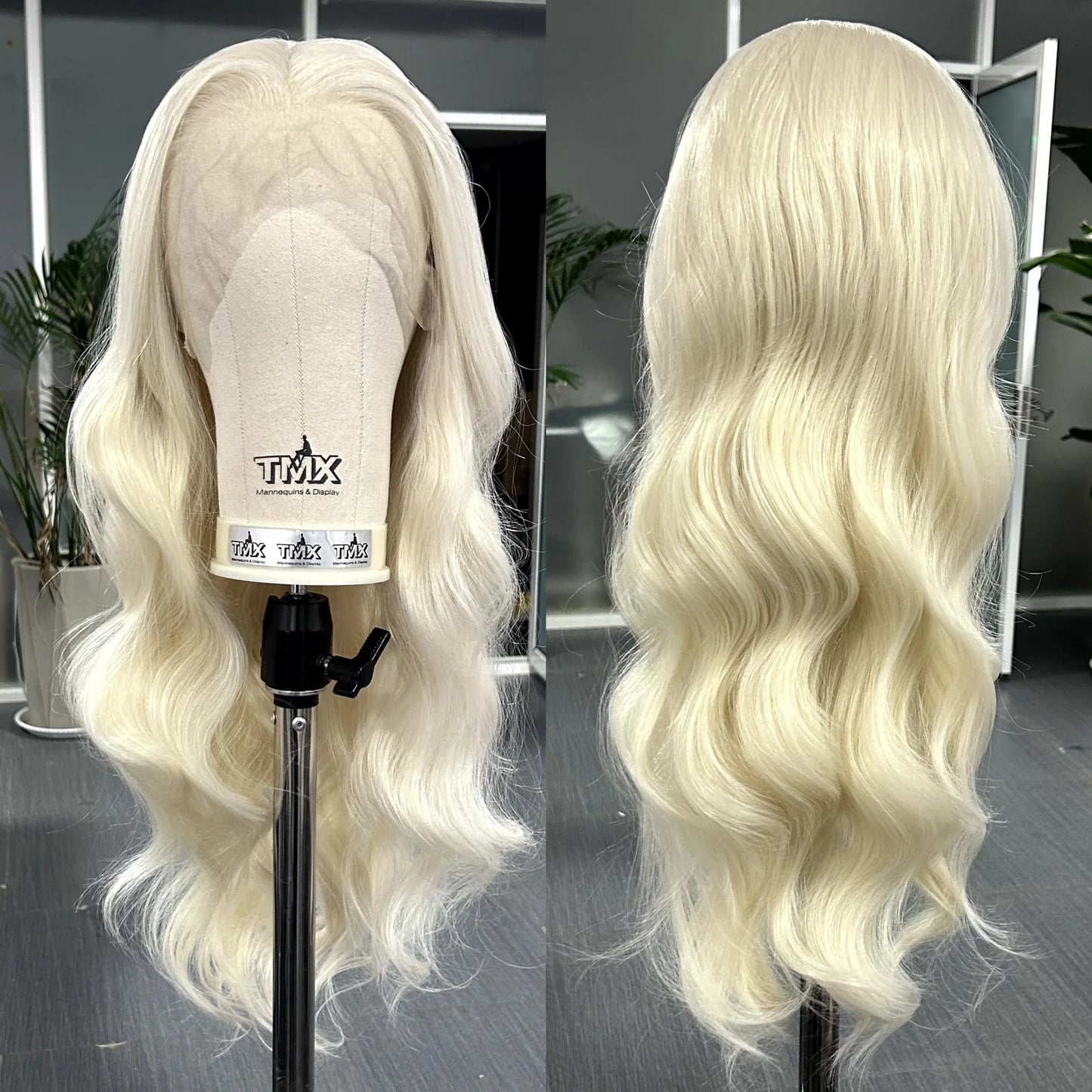 Platinum Blonde Long Wavy Synthetic Wig Free Part Loose Wave Natural Curly 13X4 Lace Front Wigs for Women Daily Party Cosplay Badiee Stylez