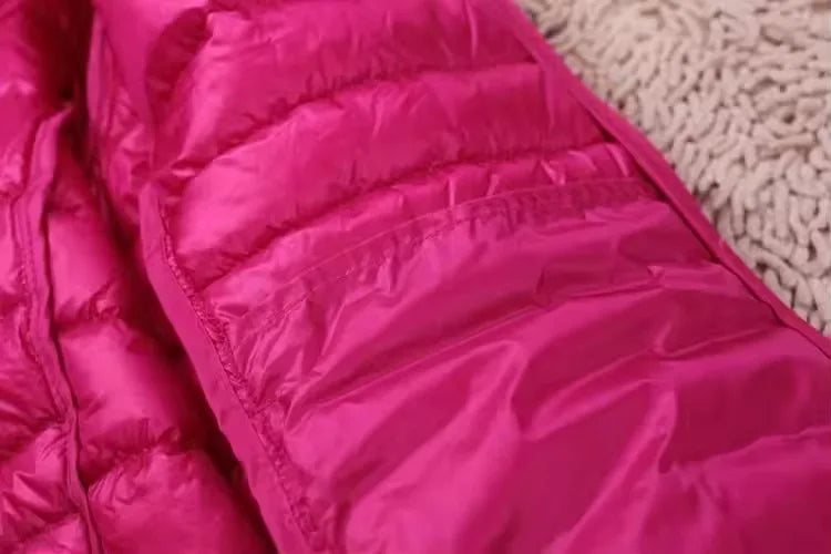 Plus Size 5XL 6XL 7XL Women's Hooded Puffer Jackets 2023 New Arrivals Female Ultra Lightweight Packable Warm Slim Fit Down Coat