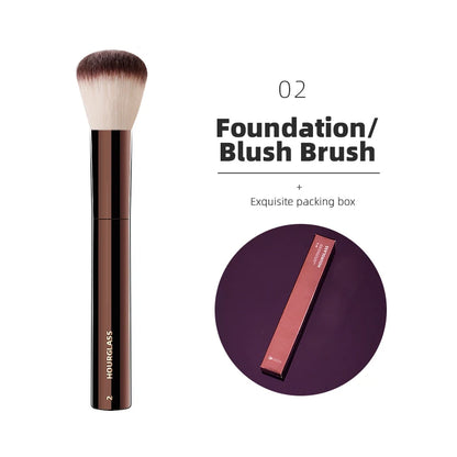 Hourglass Makeup Brushes Powder Foundation Concealer Blusher Bronzer Eye Shadow Eyebrow Eyeliner Sculpting Brush 02