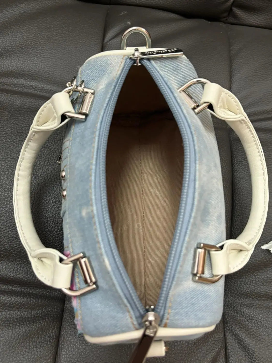 JIAERDI Retro Denim Messenger Bag Purse Women Vintage Patchwork Handle Y2k Bowling Bag Ladies Hot Girls Crossbody Hand Bags New