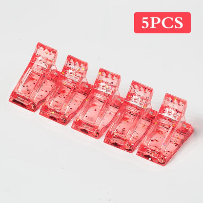Acrylic Nail Clip Transparent Gel Quick Building Nail Tips Clips Fingernail Extension UV Clamps Manicuring Art Builder Tools Set Q42552