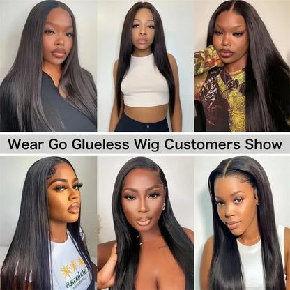 Glueless Hd Lace Human Hair Bone Straight Lace Front Wigs 4x4 5x5 Pre-Cut Lace Wig Human Hair Lace Closure Wig For Black Women Badiee Stylez