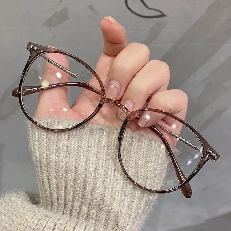 Men And Women Round Anti Blue Glasses Computer Frame Optical Lenses New Arrival 2023 Badiee Stylez