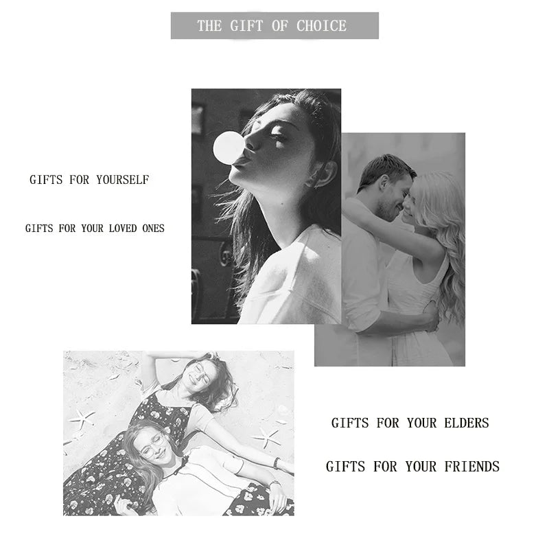 Stainless Steel Sets Earrings Necklace Bracelet Christmas Birthday Gifts Gold Plated Women's Double Sided Flower Elegant Fashion