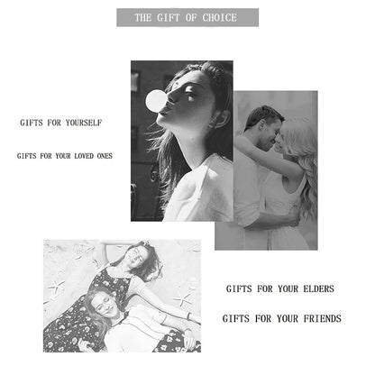 Stainless Steel Sets Earrings Necklace Bracelet Christmas Birthday Gifts Gold Plated Women's Double Sided Flower Elegant Fashion