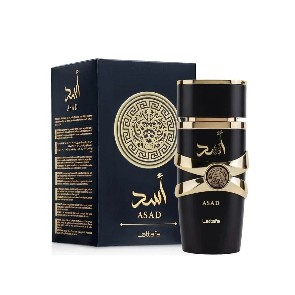 Lattafa Perfumes Black Edition Asad For Unisex Eau De Perfume Spray, 3.4 Ounce Long-Lasting Floral Scent Best Gift - Badiee Stylez