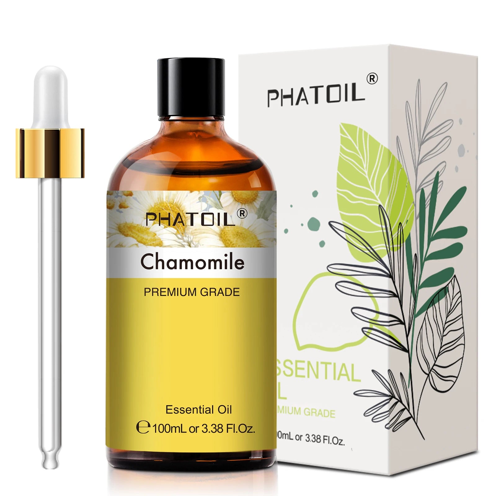 PHATOIL 100ml Eucalyptus Essential Oil For Skin Lavender Vanilla Jasmine Lemon Bergamot Aroma Oil for Aromatherapy Candle Making - Badiee Stylez
