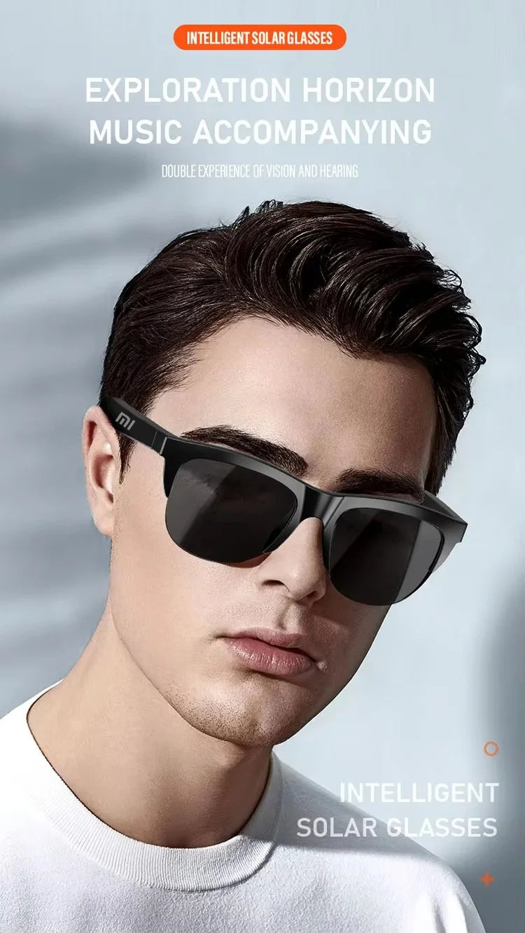 Xiaomi Bluetooth Glasses Earphones 2025 New Edition, Glasses with Earphone Function Smart Touch Waterproof Microphone Earphones Badiee Stylez