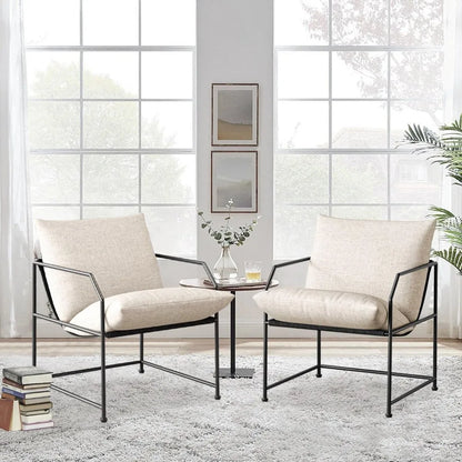 Accent Chair Living Room Chairs Accent Chairs Set of 2 Comfy Reading Chair for Bedroom Upholstered Lounge Chair Mid Century Badiee Stylez