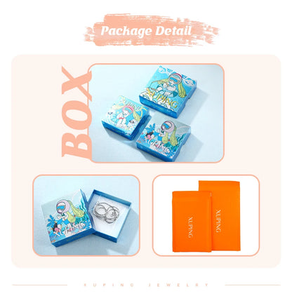 Xuping Jewelry High Quality Fashion Geometry Shaped Light Gold Color Sag Earrings for Women Valentine's Day Gifts X000837267