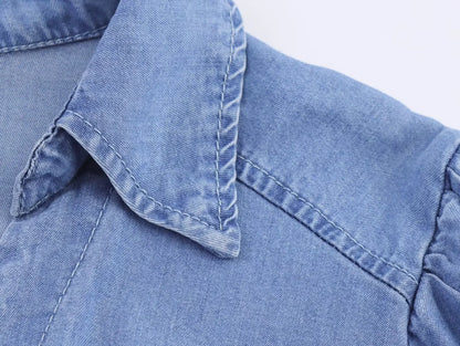 HH Women Solid Pant Sets Short Sleeves Bow Single-breasted Turn-Down Collar Shirts+Autumn Elastic Waist Pockets Wide Leg Pants Badiee Stylez