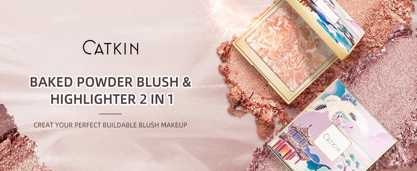 CATKIN Eternal Love Rosy Cranes Blush Drunk In Flower Long-lasting Natural Blush