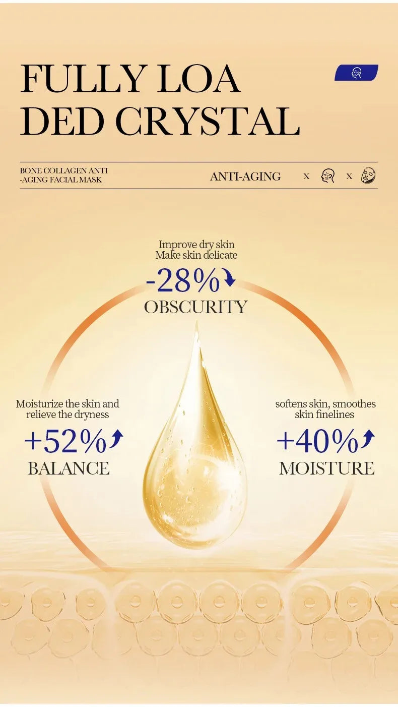 5/10/20/30pcs SADOER Collagen Face Mask Firming Moisturizing Repair Brightening skincare Face Sheet Mask Facial Masks Skin Care