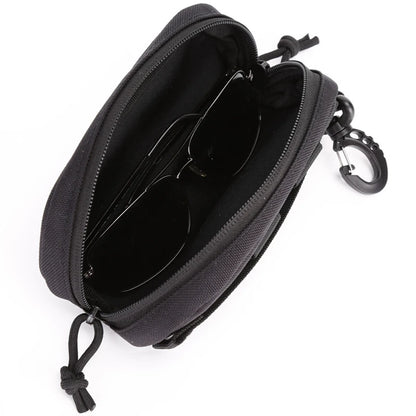 Outdoor Hunting Sunglasses Case Molle Durable Goggles Tactical Bag Sunglasses Storage Case Nylon Hard Glasses