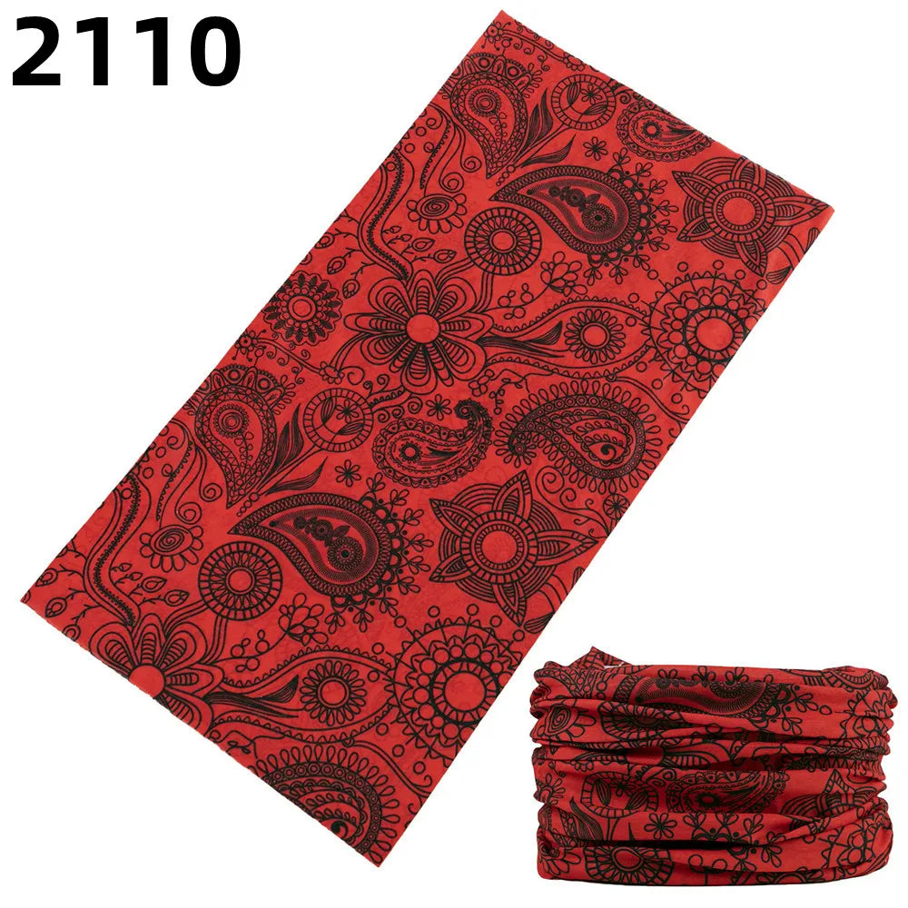 2101Unisex Climbing Hiking Scarf Sport Headwear Bandanas Motorcycle Turban Hand Band Magic Scarves Outdoor Cycling Headband Mask 2110