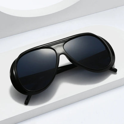 SHAUNA Fashion Oversized Pilot Men Sunglasses Retro Gradient Mirror Shades UV400 Women Sun Glasses