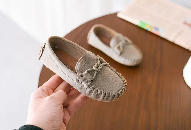 Children Loafers Shoes Boys Flat Sneakers Baby Kids Casual Shoes Toddler Girls Breathable Slip-on Shoes Soft Bottom Solid Color Badiee Stylez