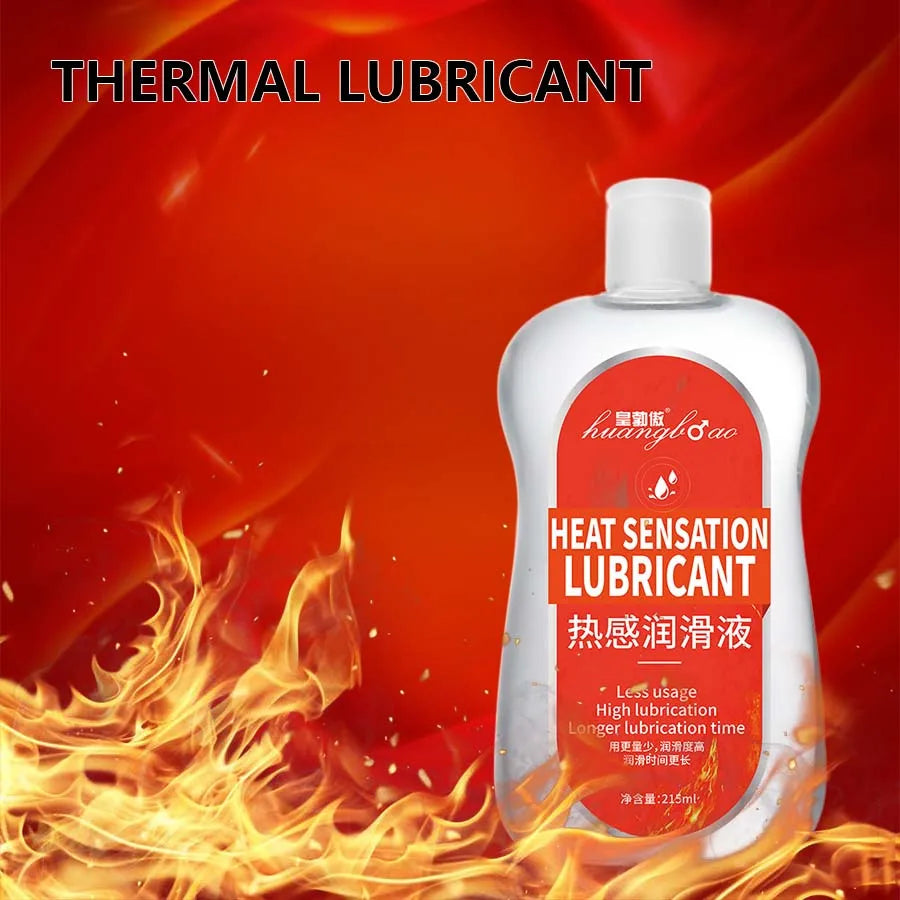 thermal Water Based Lubricant Sex Oil Masturbation Massage Anal Ass Oil Human Body Lubricant for Sex 215ml