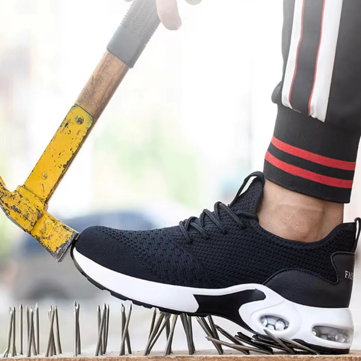 2025 Lightweight Men Safety Shoes Steel Toe Cap Work Sneakers Men Protective Shoes Anti-smash Anti-puncture Indestructible Shoes - Badiee Stylez