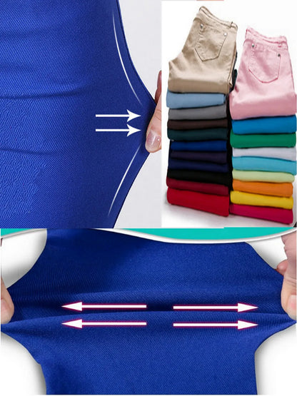 Casual Stretchy jeans for Women White SKinny Pants Jeans Stretchy Spring Denim Pants Butt Lifting Denim Leggings