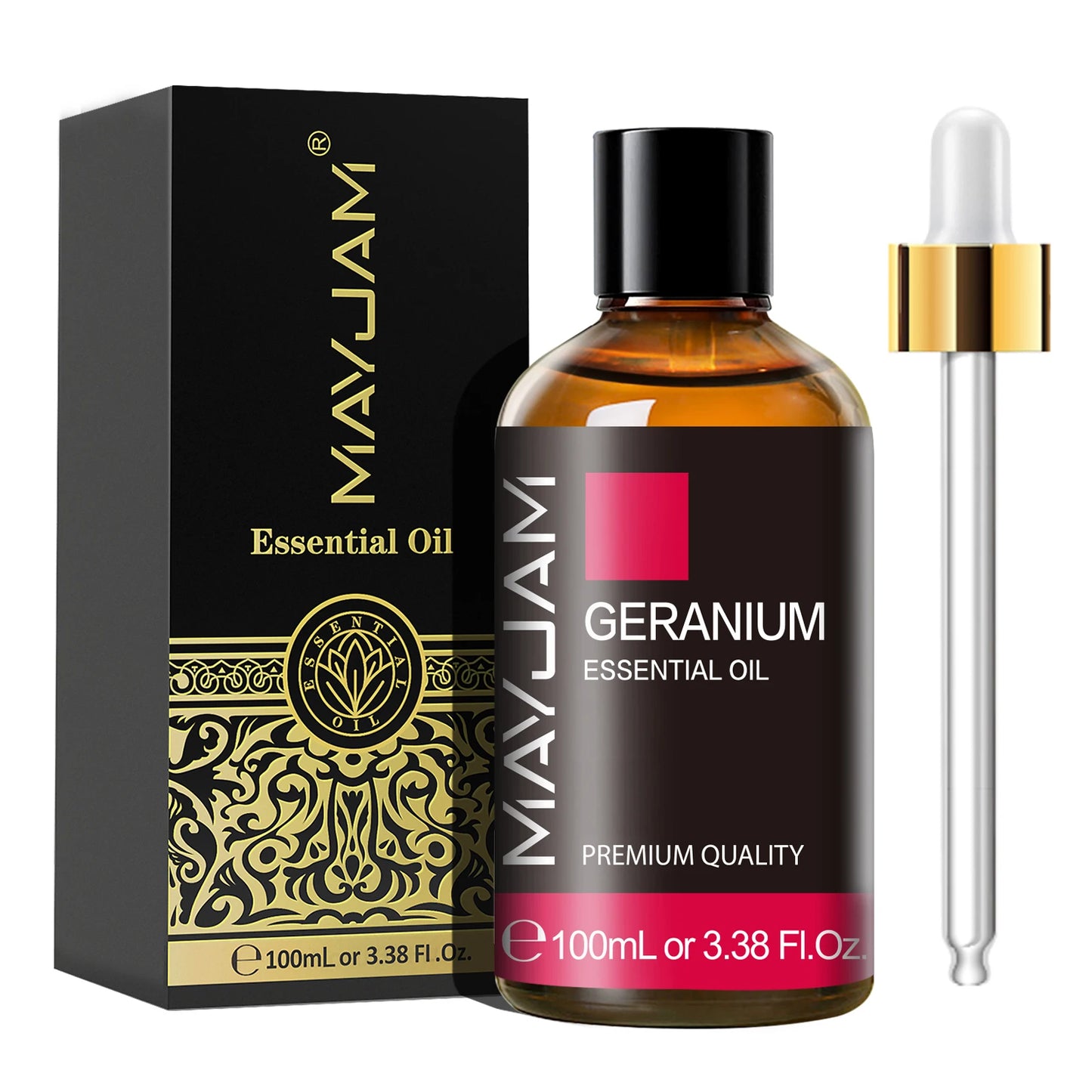 MAYJAM 1PCS 100ML Essential Oil with Dropper Sandalwood Lavender Eucalyptus Vanilla Aroma Oil For Humidifier Scent Candle Burner - Badiee Stylez