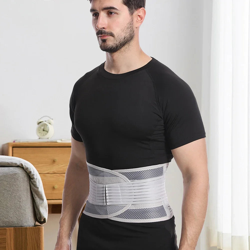 Back Braces for Lower Back Pain Relief with 5 Stays,Breathable Back Support Belt for Men/Women,Anti-skid lumbar support belt