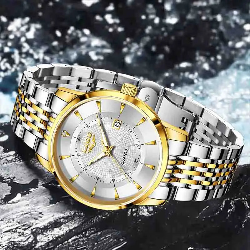 LIGE's new Fashion Women's Watch Luxury Stainless Steel Waterproof Clock Calendar Gift Quartz Watch for Women Relogio Feminino