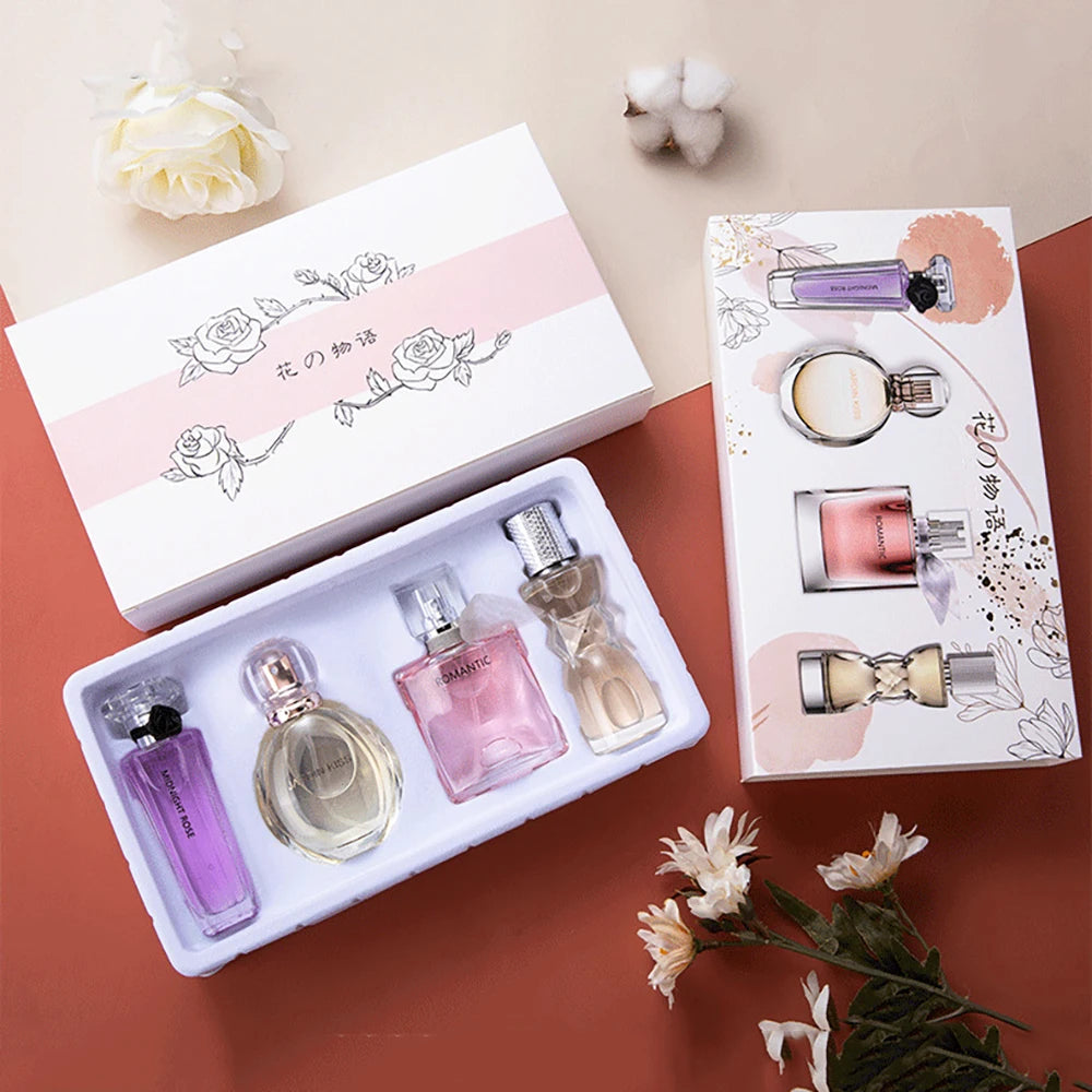 Brand 105ml Perfume Women Gift Box Four Piece Set духи Lasting Fragrance Body Spray Plant Floral Scent Pheromone Eau De Parfum Badiee Stylez