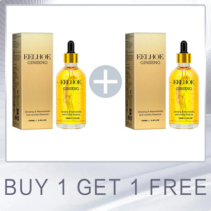EELHOE Ginseng Essence for Skin Tightening Rejuvenate the Face Moisturing Nourishing Nicotinamide Hyaluronic Acid Facial Serum Buy 1 for 1 Free
