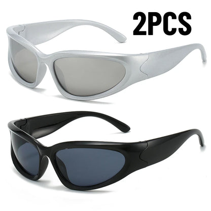 1/2/3pcs Fashionable Men and Women Sunglasses High-end Y2K Square Bicycle Glasses Resistant Sunglasses Outdoor Hiking Glas UV400 Badiee Stylez