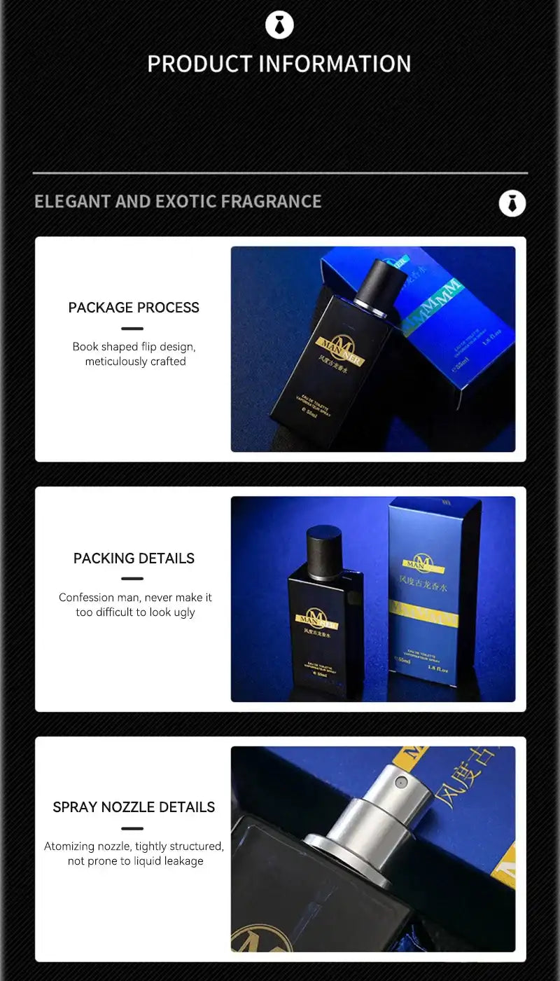 Original brand perfume, men's Cologne, long-lasting talk fragrance, ocean scent, woody cologne