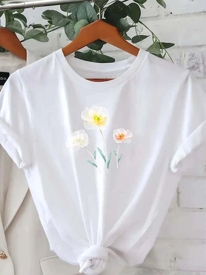 Comfortable Casual Top for Spring Summer Trendy Street Style Summer Short Sleeved Harajuku Streetwear Tops Tee Aesthetic Clothes
