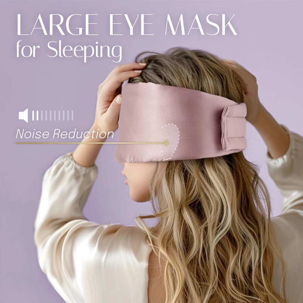 100% Mulberry Silk Sleeping Mask Eyepatch Blocking Light Eyemask Soft Padded Travel Sleeping Aid for Sleep Patch Slaapmasker Badiee Stylez