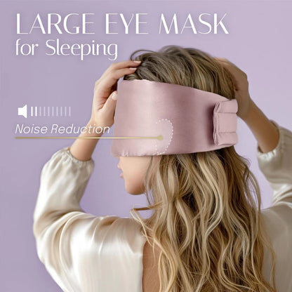 100% Mulberry Silk Sleeping Mask Eyepatch Blocking Light Eyemask Soft Padded Travel Sleeping Aid for Sleep Patch Slaapmasker Badiee Stylez