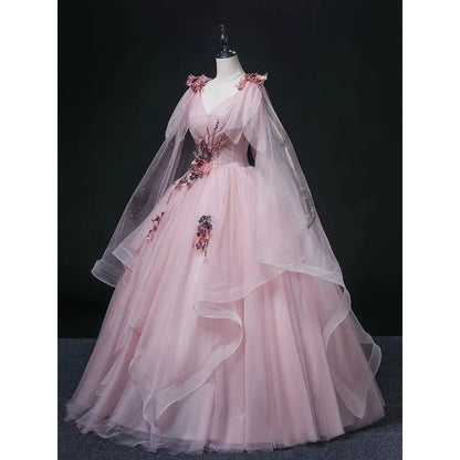 2025 New Women's Bean Paste Powder Mesh Long Evening Dress Fashion Glitter Bead Stickers Look Thin V-neck Back Strap Dress Badiee Stylez